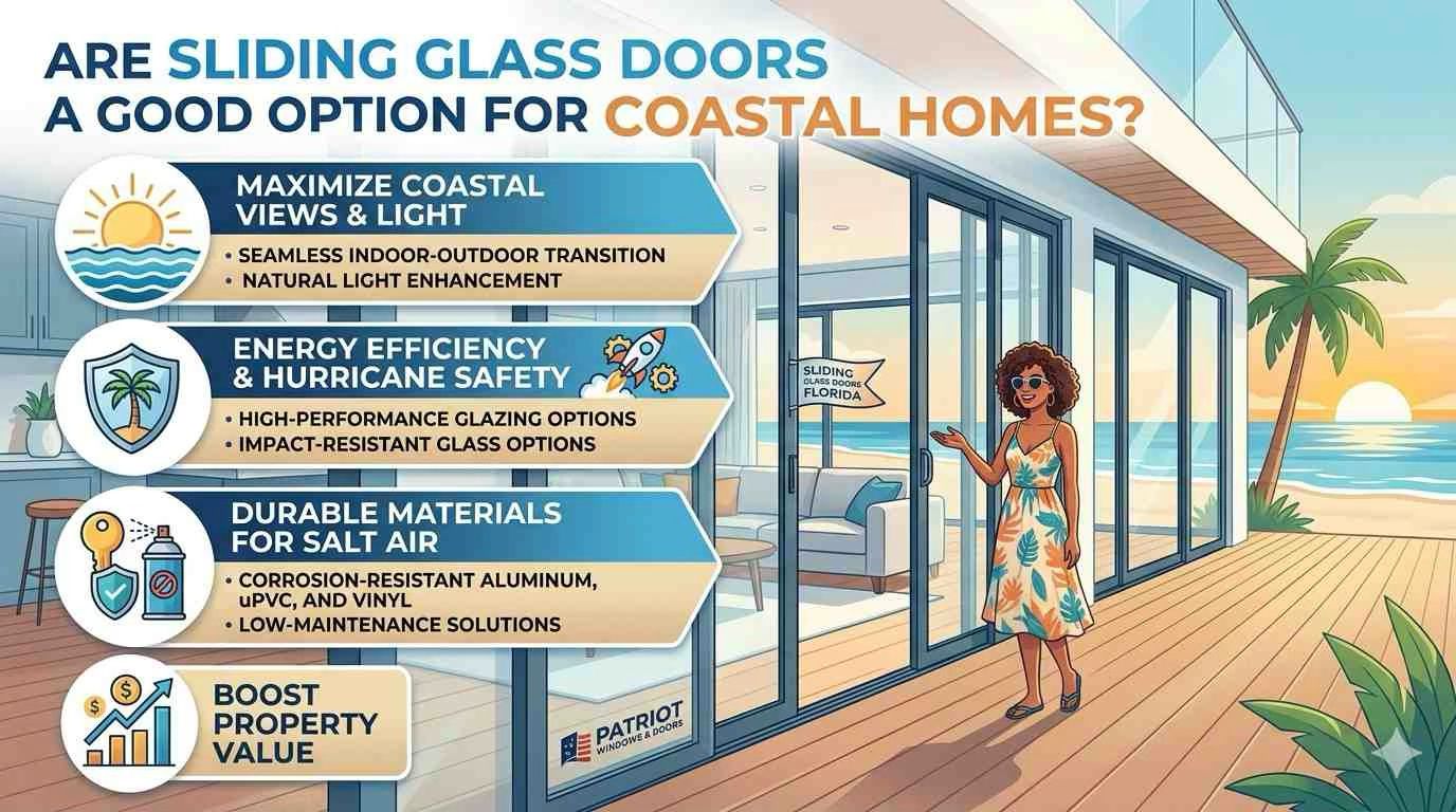 Are Sliding Glass Doors a Good Option for Coastal Homes?