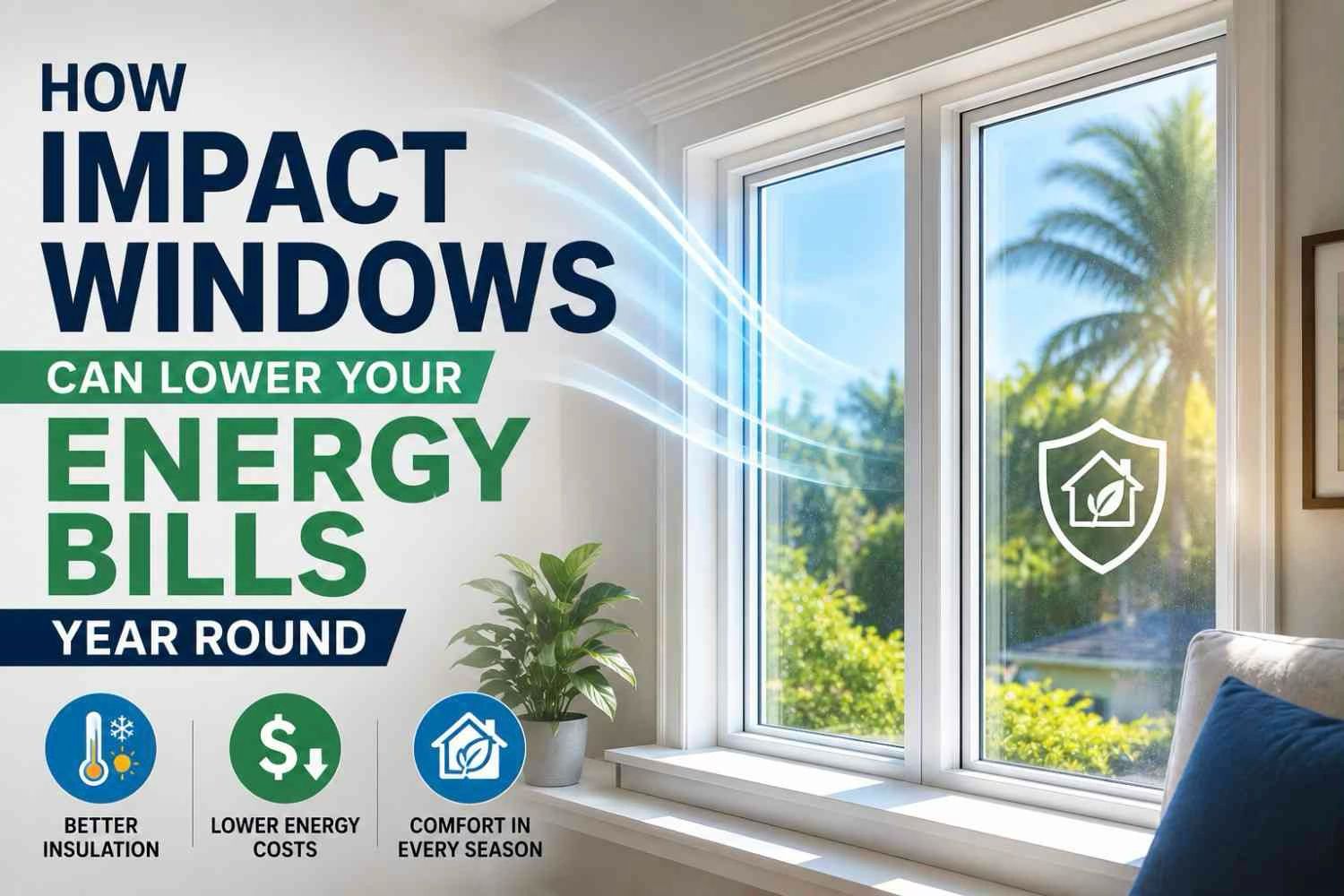 How Impact Windows Lower Energy Bills Year Round