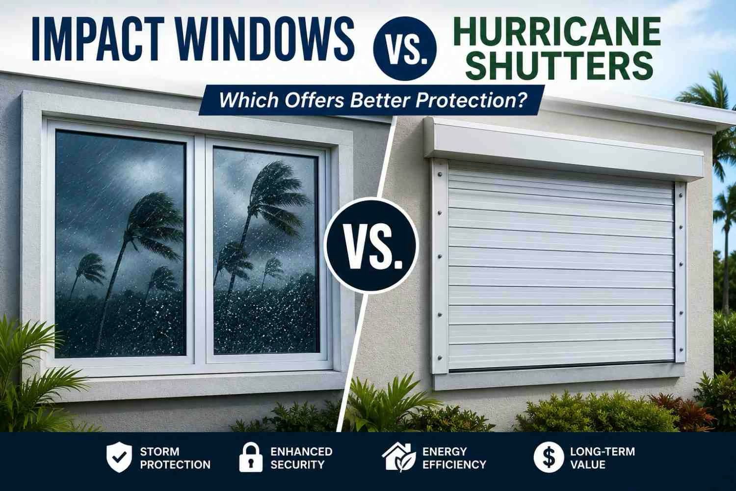 Impact Windows vs. Hurricane Shutters: Which Offers Better Protection?
